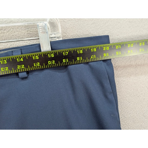 Haggar Cool18 Pro Men's Dress Pants Trousers Navy Blue Size 40x30 Classic Fit - Picture 4 of 8